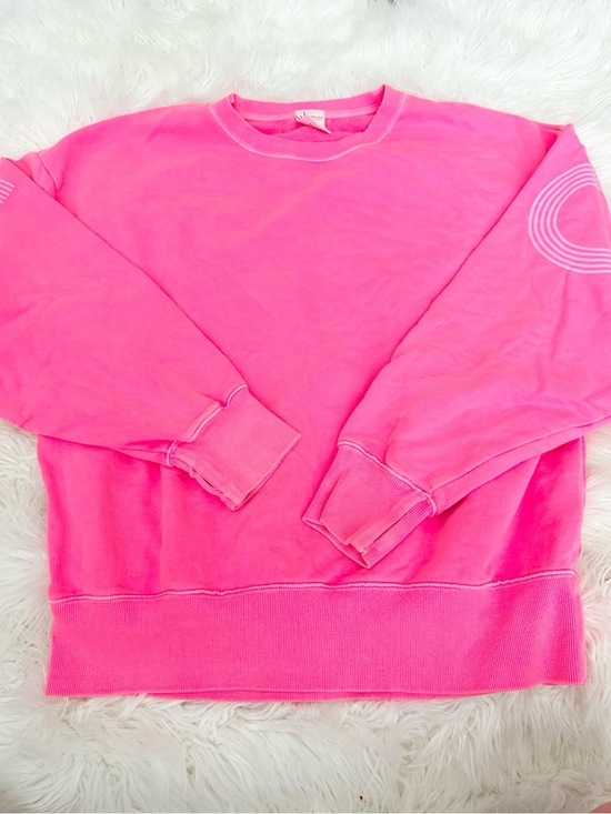aerie Sweaters - aerie Bright Hot Pink Crewneck Sweatshirt